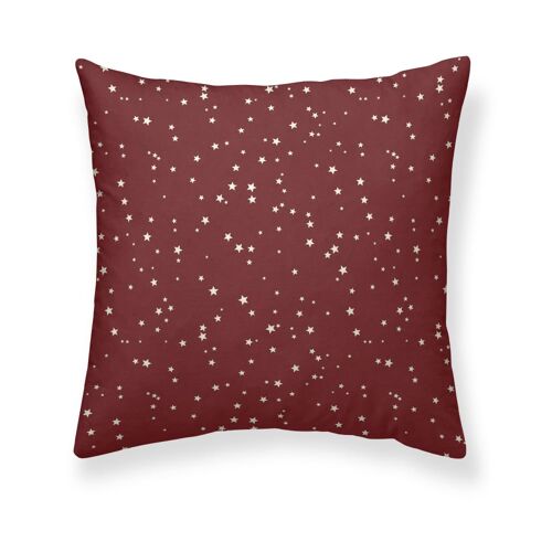 Housse De Coussin 100 % Coton Rouge 50x50 Cm