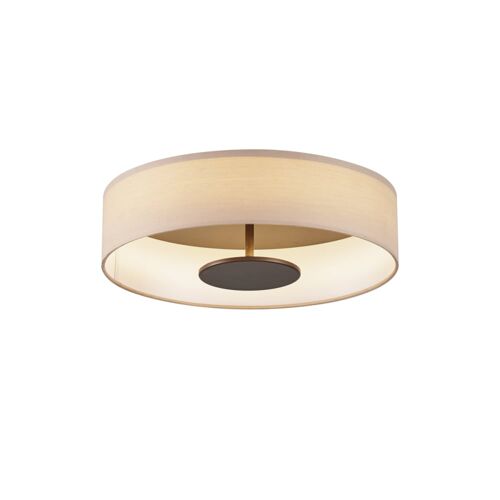 Plafonnier Moderne Beige Tissu Led Variable