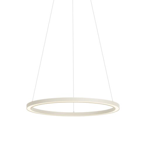 Suspension Design Beige Led Dimmable 60 Cm