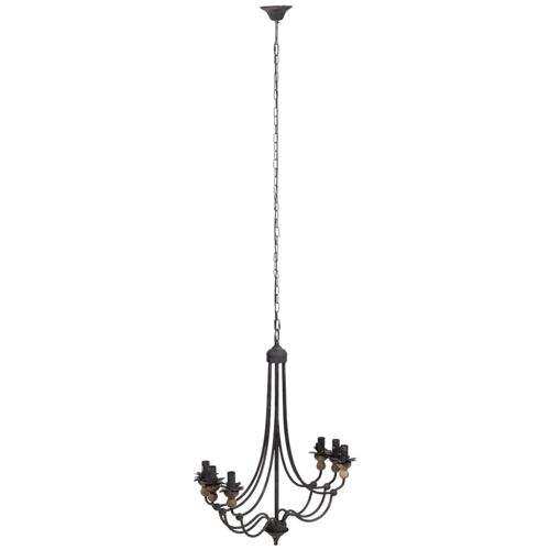 Plafonnier En Métal Noir D69x86h Cm