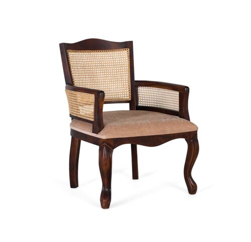 Fauteuil classique en bois d'acacia