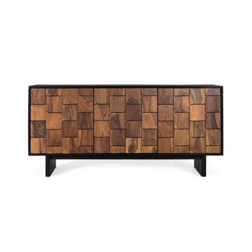 Buffet en bois de manguier à  trois portes 160 cm