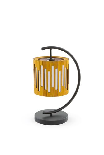 Lampe De Table En Contreplaqué Couleur Miel