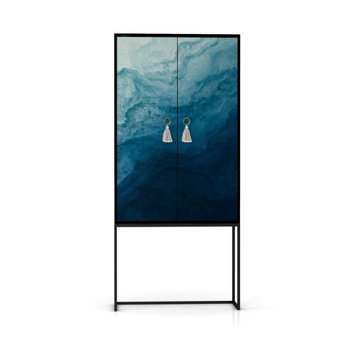 Buffet armoire 2 portes en MDF imprimé