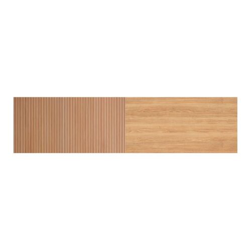 Tête de lit pour lit 140 cm chêne doré effet lattes chêne 67x225x3 cm