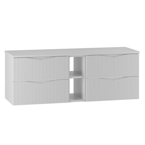 Meuble sous-vasque stratifiés blanc