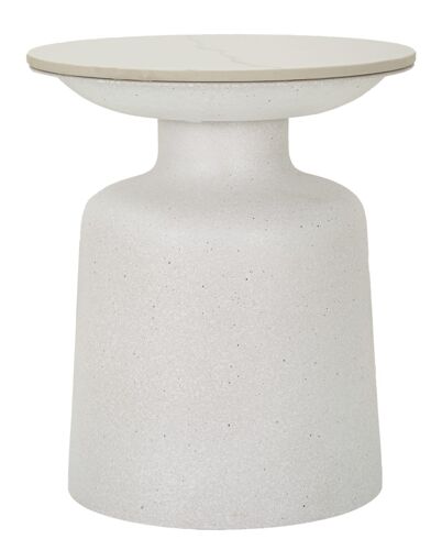 Table basse en métal blanc cm à¿ 40x47