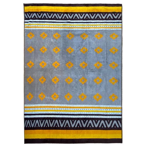 Serviette De Plage Éponge Velours Jacquard Macarena 140x180