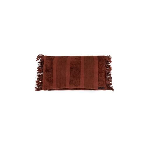 Coussin En Velours Bordeaux 30x50