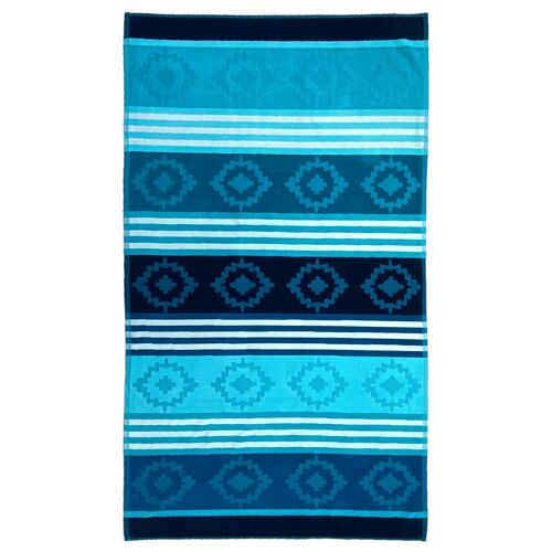 Serviette De Plage Éponge Velours Ciselée Razao 90x170