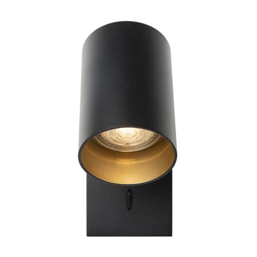 Lampe Murale Avec Abat-Jour En Métal En Noir 50w 12cm