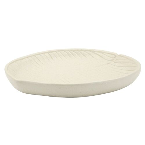 Vide-poches en résine crème cm 33x29x4