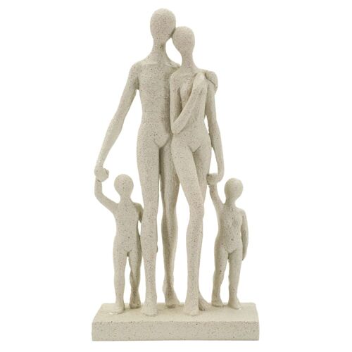 Statuette en résine couleur crème 16x8x30,5 cm