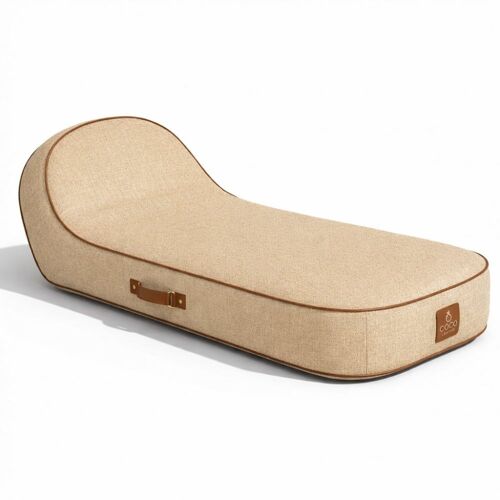 Transat Gonflable Palma En Olefin Couleur Toile De Jute 170x85x27 Cm