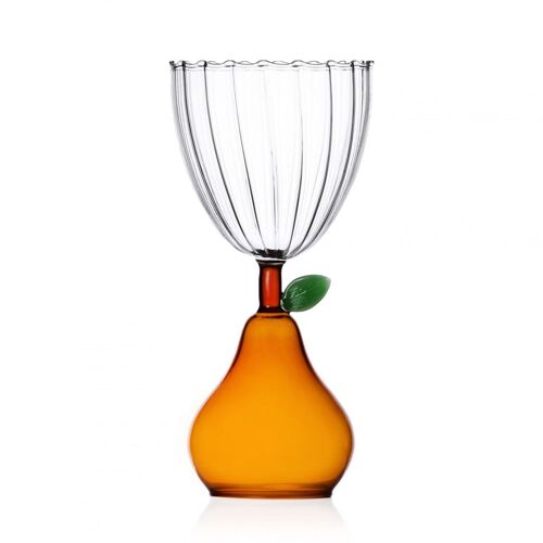 Verre À  Pied Poire Ambre