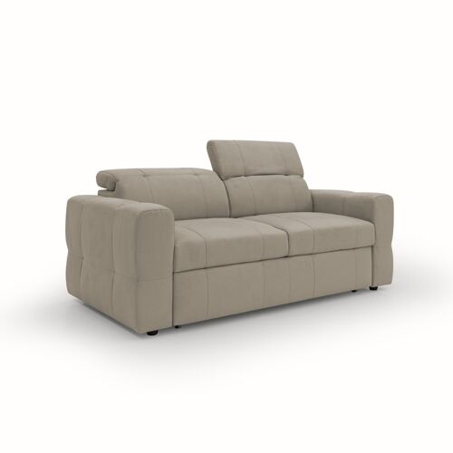Canapé avec pouf amovible 173 cm taupe