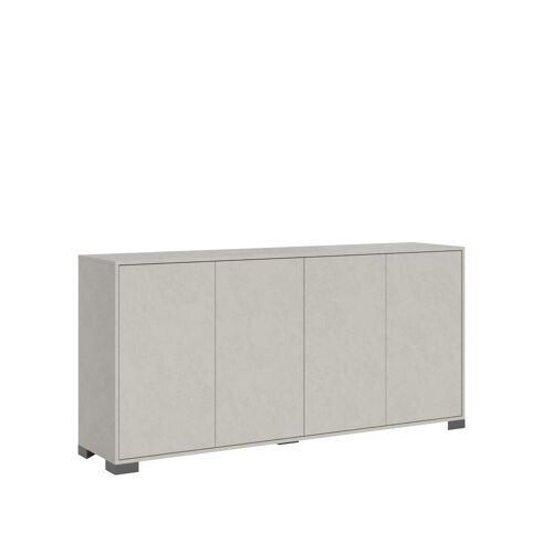 Buffet bas 4 portes 172x40x83 cm effet bois cachemire