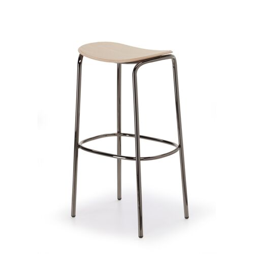 Tabouret design en métal noir
