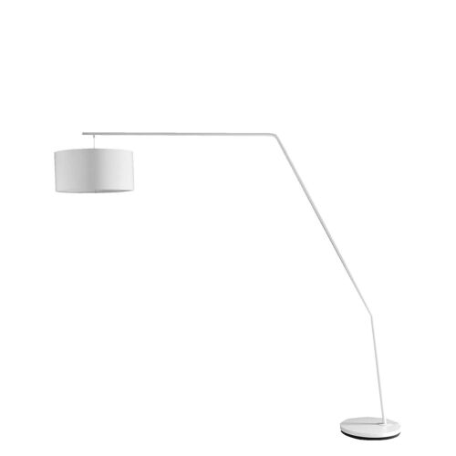 Lampadaire En Métal Blanc H210 X P220 X L40