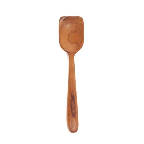 Cuillère À  Glace Bois De Teck Marron 13x2x2cm