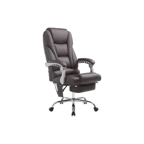 Chaise de bureau massant et réglable en pvc und synthetik Marron