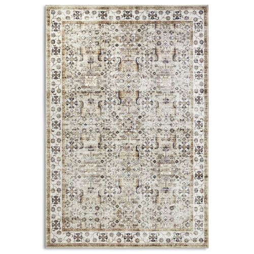 Tapis Oriental Vintage Crème Doré - Elle Decoration 160x230cm