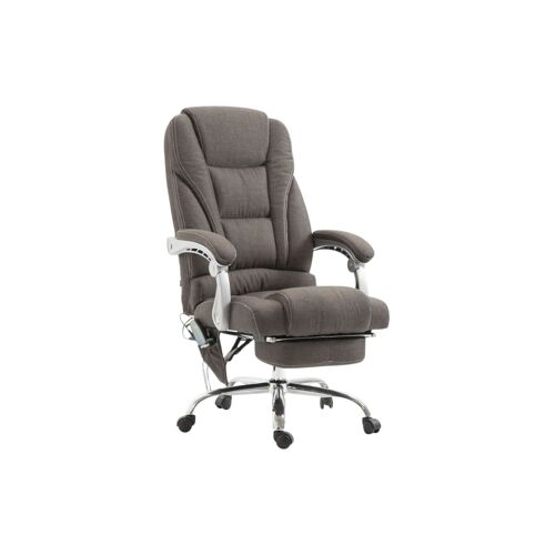 Chaise de bureau massant et réglable en stoff Gris foncé