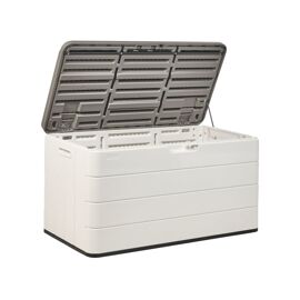 Coffre de rangement 116 cm 60 cm blanc