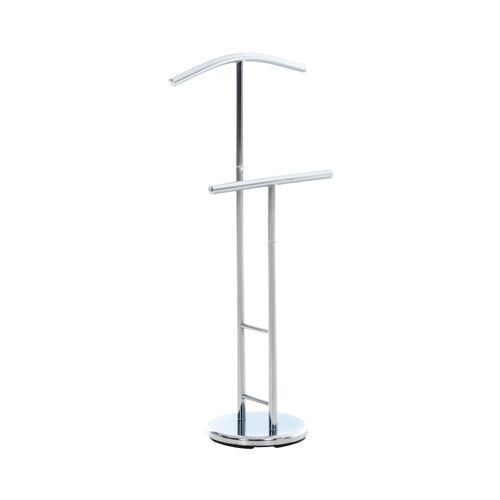 Valet de chambre avec cintre en métal Argent