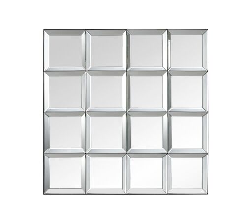 Miroir déco design en verre gris