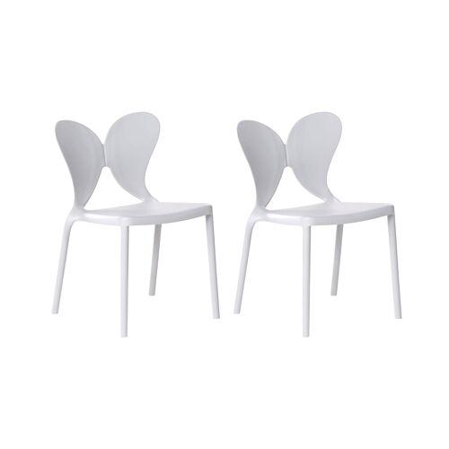 Lot De 2 Chaises De Jardin Polypropylène Gris Clair