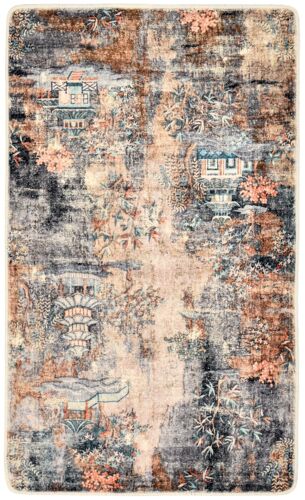Tapis de bain moelleux - beige multi 50x60 cm