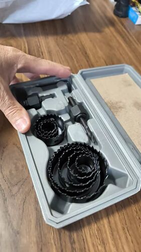 Kit Scies Cloches 11 Pièces 19 à 64 mm - Découpe Bois Précise & Étui