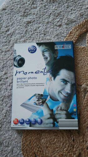 Papier Photo Brillant A4 – 240 G/M² – 50 Feuilles – Qualité Photo