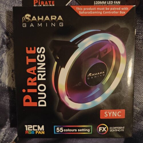 Sahara Gaming Duo Rings RGB Adressable Ventilateur 12 cm