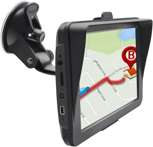 VornixorSarlshop-GPS 7"" 2025 pour Voiture, Camion & Camping-Car ¿ Cartes Europe Gratuites, Alerte de Vitesse, Poi & Voix Française