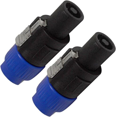 VornixorSarlshop-Sapt215 ¿ Lot de 2 ¿ Lot de 2 d'adaptateurs Speakon vers 1/10,2 cm Mono femelle ¿ convertir 1/10,2 cm un câble Speakon Connexion