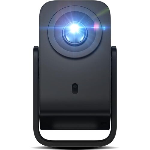 VornixorSarlshop-C1 Videoprojecteur 4K Compatibilité, Natif 1080P, Audio Dolby 8 W, Netflix Certifié, Smart Google TV Intégré, Auto Focus/Keystone, Wi-FI Bluetooth, Pivotant à 285° Mini Projecteur Vi