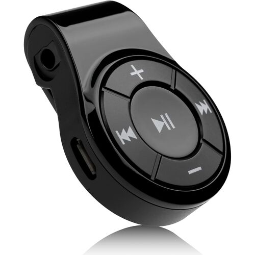 VornixorSarlshop-récepteur Bluetooth pour Casque Audio, Casque, Haut-Parleur ou de Voiture, avec Microphone pour appels Mains Libres et de la Musique. Noir