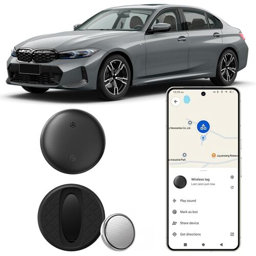 MEVRONISSHOP-Traceur GPS Android, 2026 Nouveau Traceur GPS pour véhicules, Compatible avec Google Find Hub Device (Android Uniquement) Localisateur D¿Objets Bluetooth sans Frais mensuels, IPX6 Étanch