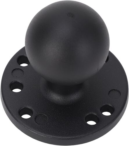 VornixorSarlshop-Mont à Billes Base de 1,5 Pouce Ball Moup de Bille en Aluminium Planche à Plaque Ronde en Alliage pour Les Supports de RAM Moule C Taille Bouche Double Bras avec Balle en Caoutchouc