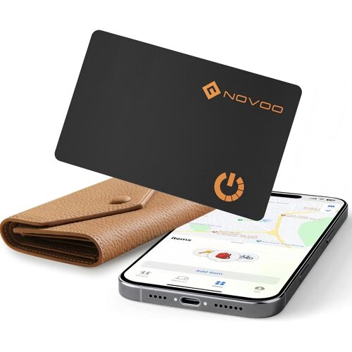 Vornixorsarlshop-Porte-Monnaie Fin - Compatible Avec Apple Find My (Ios Uniquement) - Pour Étiquettes De Bagages, Téléphones Portables, Passeports
