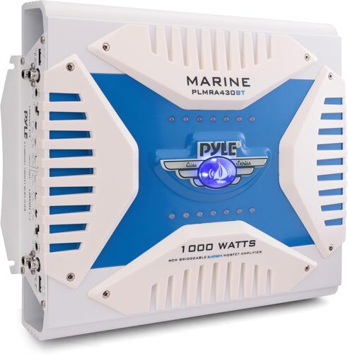 VornixorSarlshop-PLMRA430BT Bateau avec Fil &sans Fil Noir, Bleu amplificateur Audio