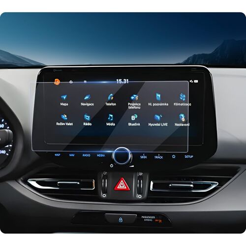 VornixorSarlshop-Compatible avec Hyundai i30 2025 2026 /N Line/Kombi/Fastback N 2ème Facelift 2024 Film de protection d'écran en verre trempé 10,25"" anti-rayures 9H Accessoires i30
