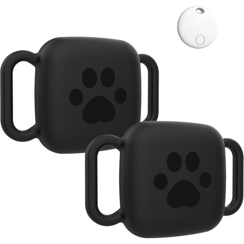 VornixorSarlshop-Lot de 2 coques de protection en silicone pour HH-Tech - Anti-perte et anti-rayures - Support universel pour enfants, personnes âgées, animaux domestiques, vélo, sac à dos et bagage
