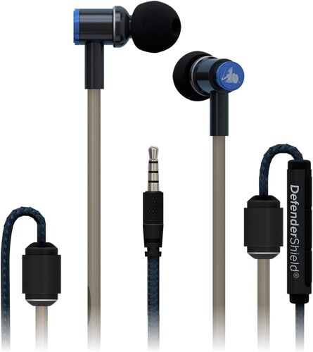 VornixorSarlshop-Casque sans EMF - Universel Anti-Radiation Air Tube Casque Filaire Stéréo avec Microphone et Contrôle du Volume - Fonctionne avec iPhone