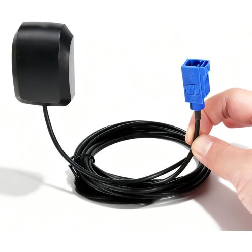 Vornixorsarlshop-Antenne Gps, Antenne Gps Autoradio Voiture Etanche Adaptateur Fakra C Bleu Avec 3m, 3-5v Dc, Support Magnétique, Compatible Véhicule, Bateau Et Dispositif De Suivi Gps