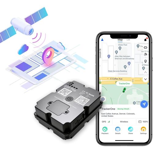 VornixorSarlshop-Traceur GPS pour véhicules, 100% étanche, magnétique, 4G LTE, Longue durée de Vie de la Batterie 2-7 Mois, Distance illimitée, requise de souscription, alertes Multiples, traqueur ca