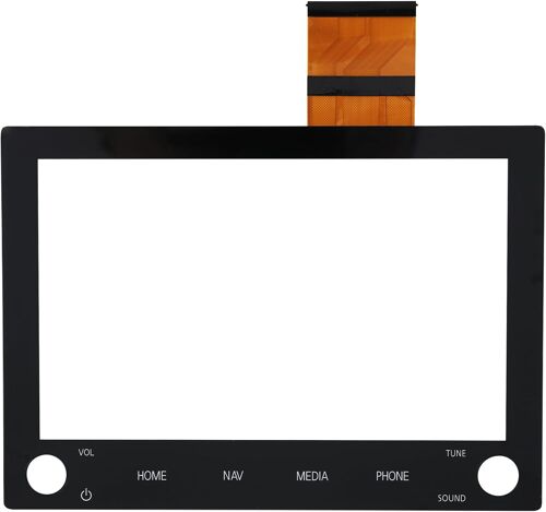 VornixorSarlshop-cran tactile numériseur en verre pour Mitsubishi Outlander Sport 2020, 2021, 2022, version NAV, avec 2 boutonnières, remplacement 8740A130, 8740A040, 8740A076