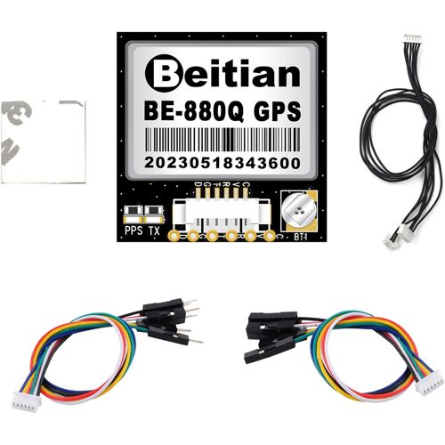 VornixorSarlshop-BE-880Q Module GPS avec flash QMC5883L Boussole Antenne GPS Niveau TTL 38400bps pour Arduino Raspberry Pi Aircraft Pixhawk APM Contrôleur de vol